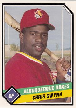 1989 CMC Albuquerque Dukes #15 Chris Gwynn  Front