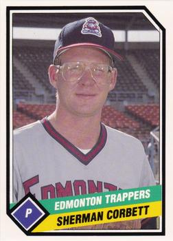 1989 CMC Edmonton Trappers #8 Sherman Corbett  Front