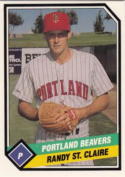 1989 CMC Portland Beavers #11 Randy St. Claire  Front