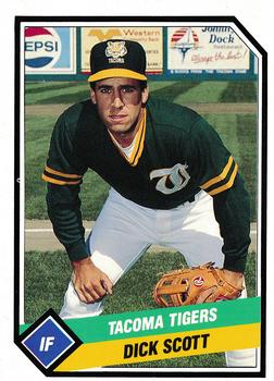 1989 CMC Tacoma Tigers #20 Dick Scott  Front