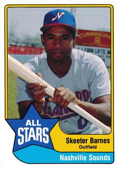 1989 CMC Triple A All-Stars #6 Skeeter Barnes Front