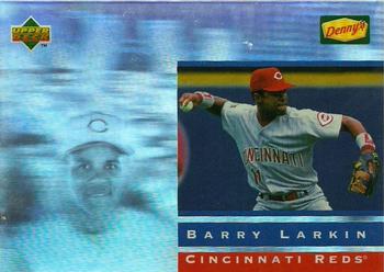 1995 Upper Deck Denny's Holograms #13 Barry Larkin Front