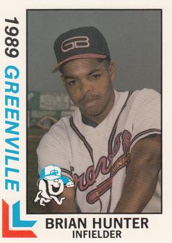 1989 Best Greenville Braves #2 Brian Hunter Front