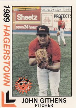 1989 Best Hagerstown Suns #2 John Githens  Front