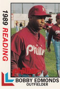 1989 Best Reading Phillies #17 Bobby Joe Edmonds  Front