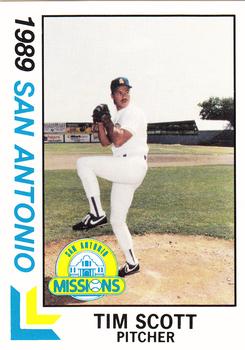 1989 Best San Antonio Missions #24 Tim Scott  Front