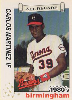 1990 Best Birmingham Barons All Decade #22 Carlos Martinez  Front