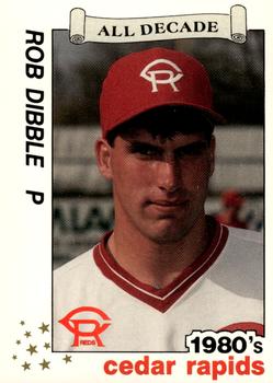 1990 Best Cedar Rapids Reds All Decade #16 Rob Dibble  Front