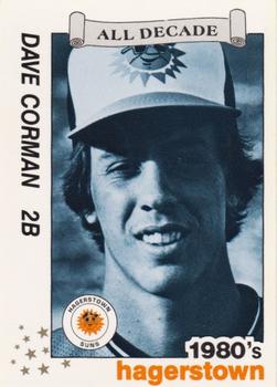 1990 Best Hagerstown Suns All Decade #5 Dave Corman  Front