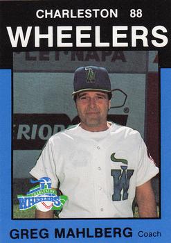 1988 Best Charleston Wheelers #3 Greg Mahlberg Front