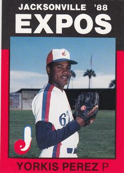 1988 Best Jacksonville Expos #11 Yorkis Perez Front