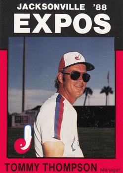 1988 Best Jacksonville Expos #24 Tommy Thompson Front