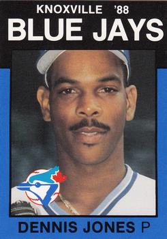 1988 Best Knoxville Blue Jays #19 Dennis Jones Front