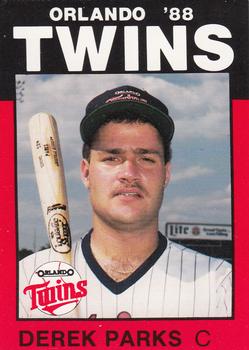 1988 Best Orlando Twins #1 Derek Parks Front