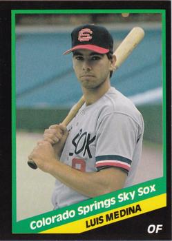 1988 CMC Colorado Springs Sky Sox #21 Luis Medina Front