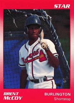 1990 Star Burlington Braves #18 Brent McCoy Front