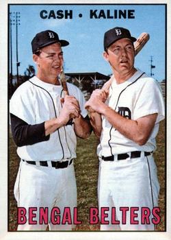 1967 Topps #216 Bengal Belters (Norm Cash / Al Kaline) Front