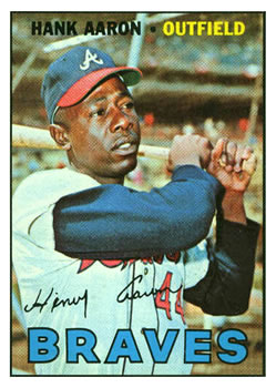 1967 Topps #250 Hank Aaron Front