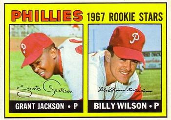 1967 Topps #402 Phillies 1967 Rookie Stars (Grant Jackson / Bill Wilson) Front