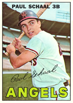 1967 Topps #58 Paul Schaal Front