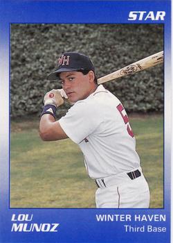 1990 Star Winter Haven Red Sox #20 Lou Munoz Front