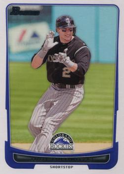 2012 Bowman #85 Troy Tulowitzki Front