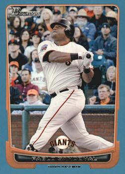 2012 Bowman - Blue #14 Pablo Sandoval Front