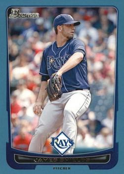 2012 Bowman - Blue #88 James Shields Front