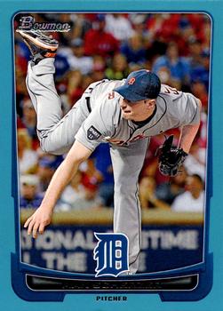 2012 Bowman - Blue #164 Max Scherzer Front