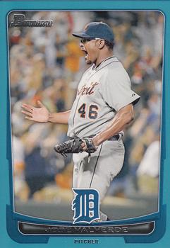 2012 Bowman - Blue #50 Jose Valverde Front