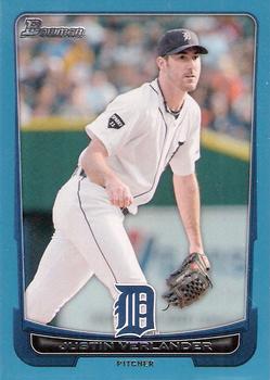 2012 Bowman - Blue #77 Justin Verlander Front