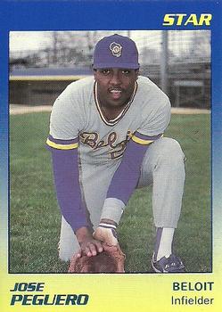 1989 Star Beloit Brewers I #21 Jose Peguero Front