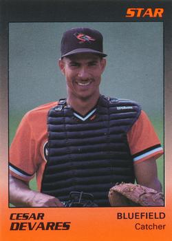 1989 Star Bluefield Orioles #8 Cesar Devarez Front