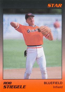 1989 Star Bluefield Orioles #22 Rob Stiegele Front