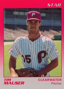 1989 Star Clearwater Phillies #14 Tim Mauser Front