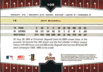 2005 Donruss Champions #105 Jeff Bagwell Back