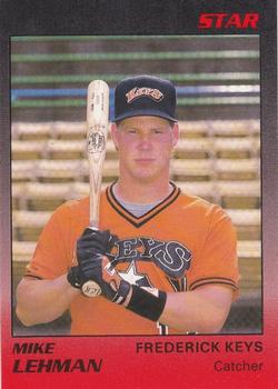 1989 Star Frederick Keys #12 Mike Lehman Front