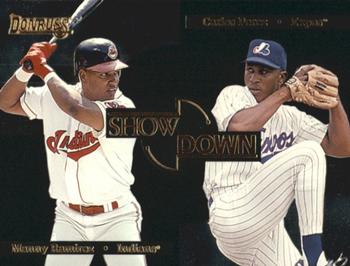 1996 Donruss - Showdown #8 Manny Ramirez / Carlos Perez Front