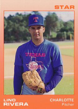 1988 Star Charlotte Rangers #20 Lino Rivera Front