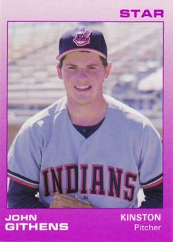 1988 Star Kinston Indians #8 John Githens Front