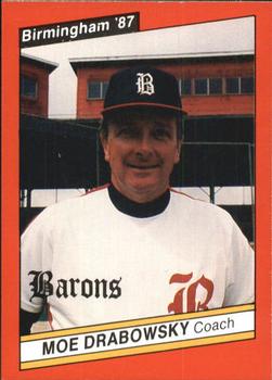 1987 Best Birmingham Barons #3 Moe Drabowsky Front