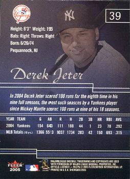 2005 Fleer Showcase #39 Derek Jeter Back