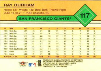 2005 Fleer Tradition #117 Ray Durham Back