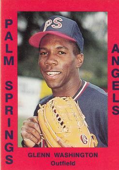 1988 Cal League #111 Glenn Washington Front