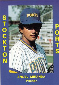 1988 Cal League #180 Angel Miranda Front