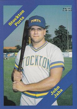 1989 Cal League #165 John Jaha Front