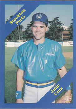 1989 Cal League #179 Julio Cruz Front