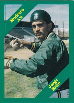 1989 Cal League #282 Jorge Brito Front