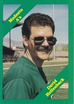 1989 Cal League #290 David Hollenback Front
