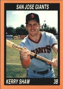 1990 Cal League #29 Kerry Shaw Front
